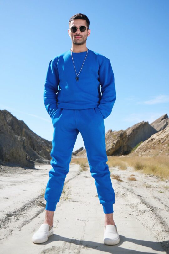UNISEX BLUE SWEAT SHIRT ( SUIT )