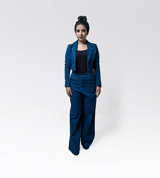 Denim Crop Coat Pant
