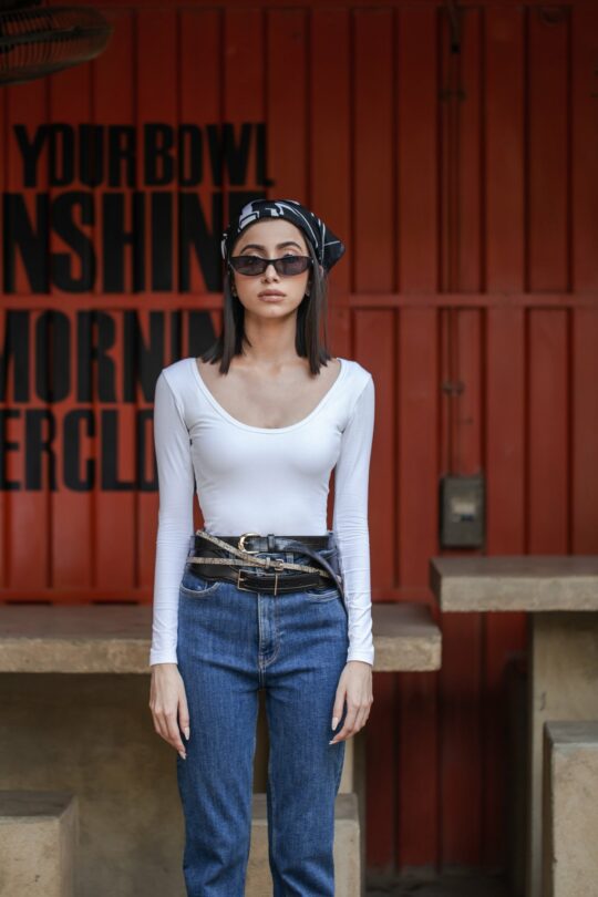 WHITE FULL SLEEVES BODYSUIT